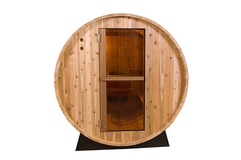 sauna red cedar forme tonneau type canadien