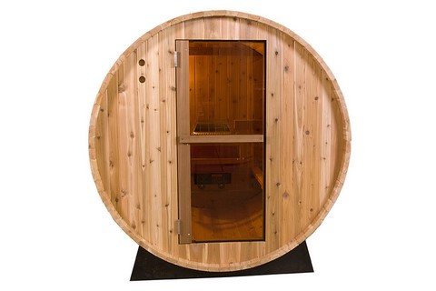 sauna tonneau barrel red cedar
